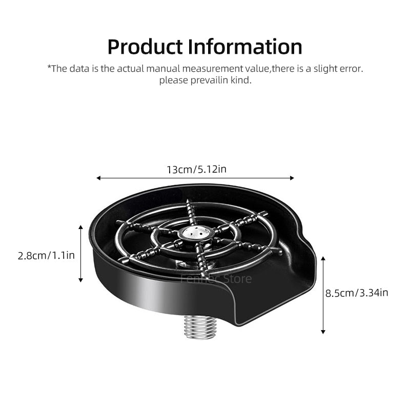 High Pressure Faucet Glass Rinser